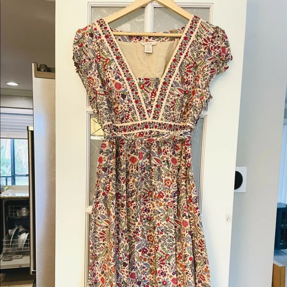 Sundance Boho Floral Paisley Print Dress
